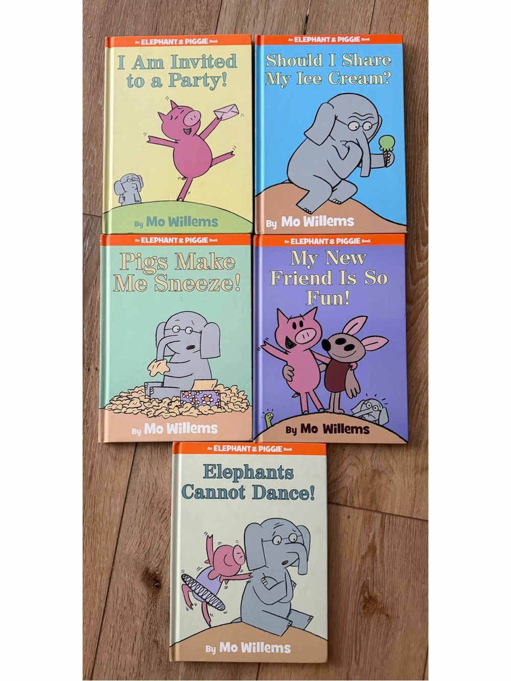 Lot of 5 Mo Willems Elephant & Piggie Hardcover Children’s Books